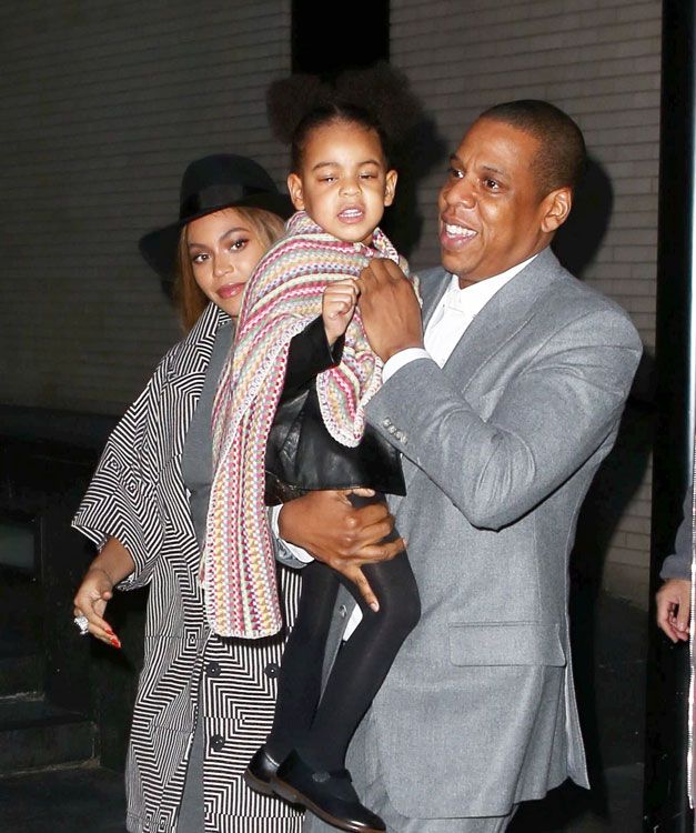 Jay-Z, Beyoncé y su hija, Blue Yvi