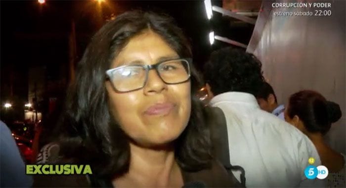 Madre biológica Isa Pantoja en Perú  