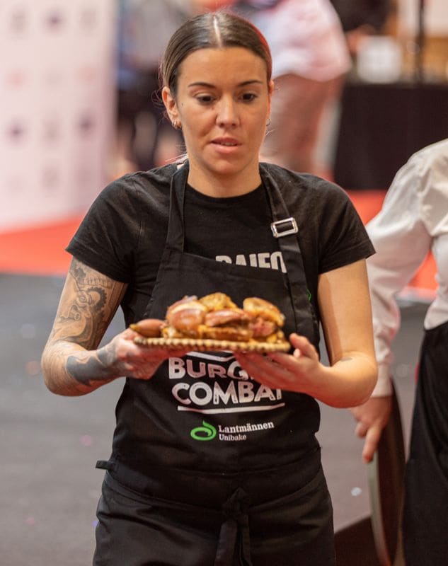 Mariana Hernández, autora de la hamburguesa ganadora (El Baifo Street Food)