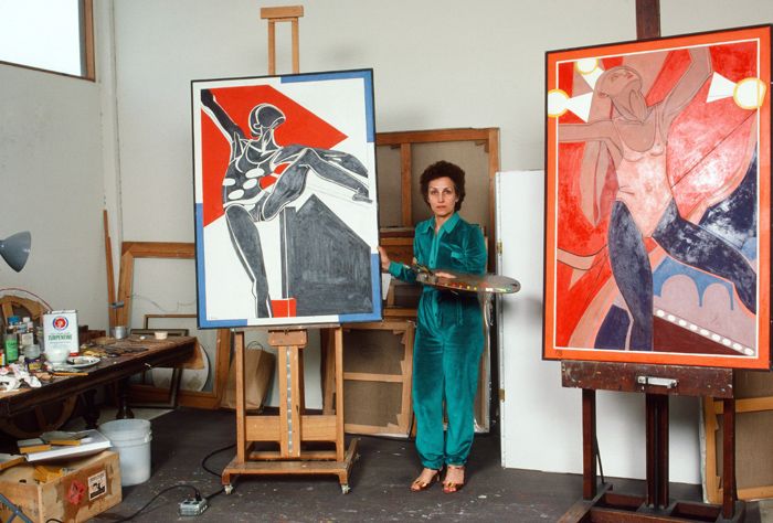 Françoise Gilot en su estudio