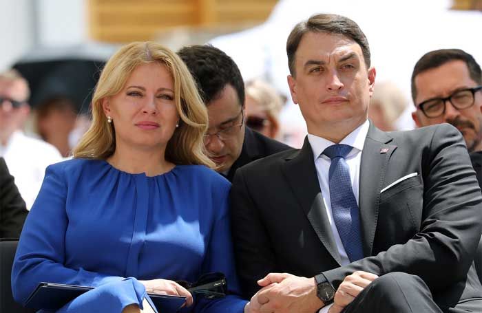 Zuzana Čaputová y Juraj Rizman