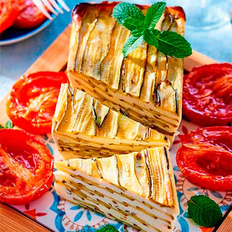 Terrina de calabacín y queso de cabra