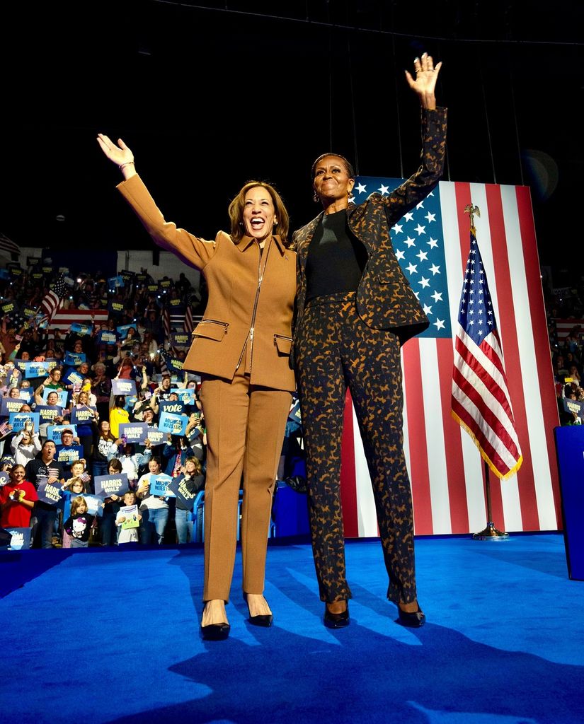 Michelle Obama también apoyó a Kamala en su carrera por la Casa Blanca.