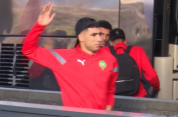 Achraf Hakimi en España con la Selección de Marruecos