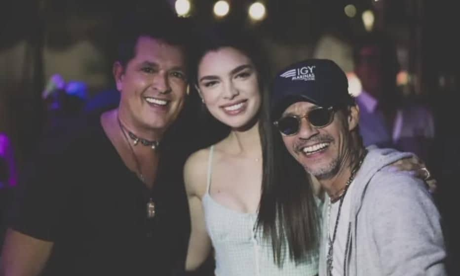 Marc Anthony, Carlos Vives y Nadia Ferreira