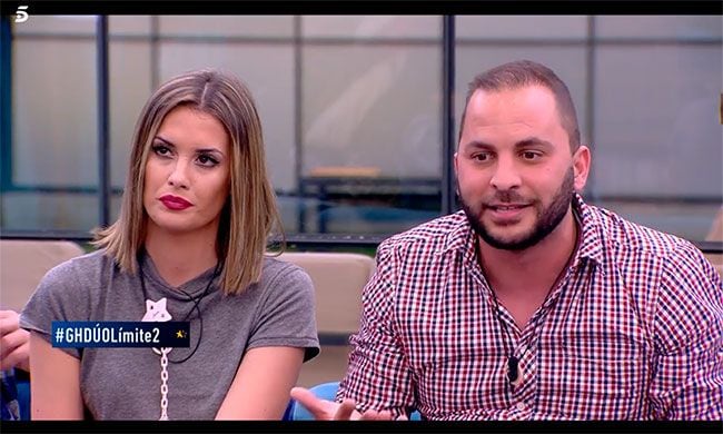 Antonio Tejado y Candela Acevedo durante el directo de Límite 48 horas