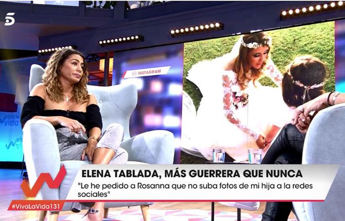 Elena Tablada habla de la polémica fotografía de su hija Ella con Rosanna Zanetti