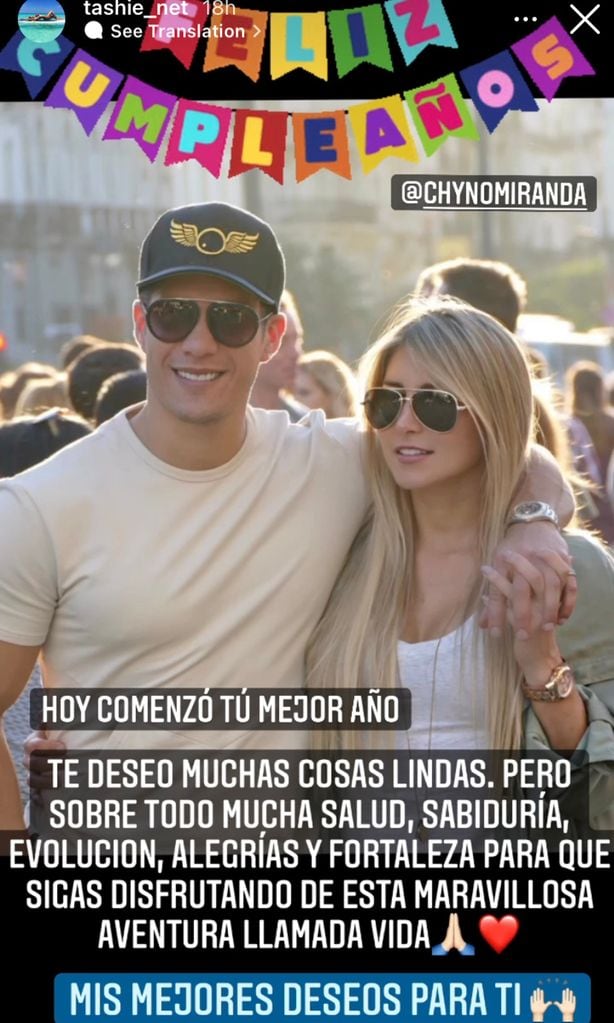 Chyno Miranda y su exesposa