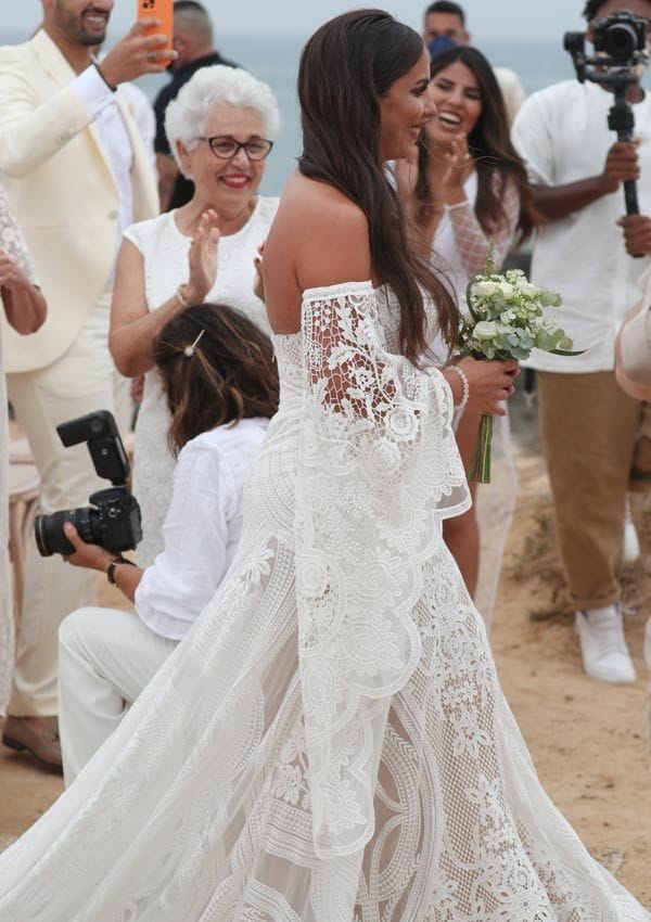 Anabel Pantoja en su boda