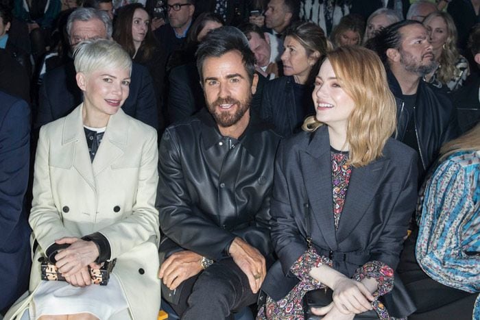 Michelle Williams, Justin Theroux y Emma Stone