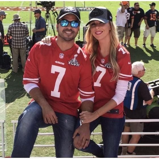 a gueda lo pez y luis fonsi partido de los 49ers 11 a