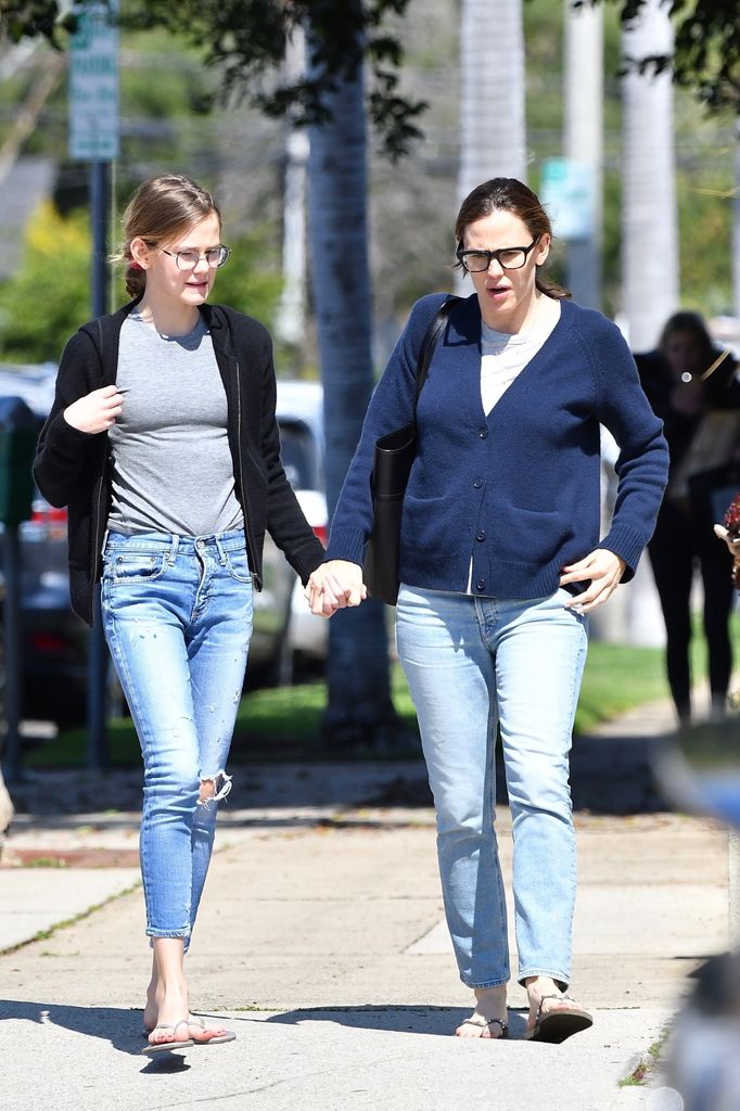 Jennifer Garner con su hija Violet en una foto de tomada en 2020.