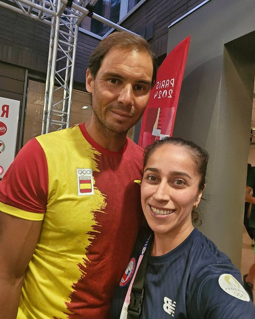 María Paulina Vega y Rafa Nadal. Juegos Olímpicos París 2024