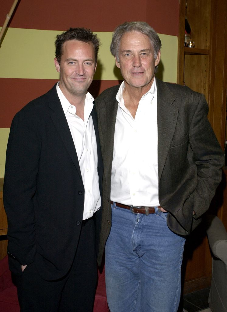 Matthew Perry junto a su padre