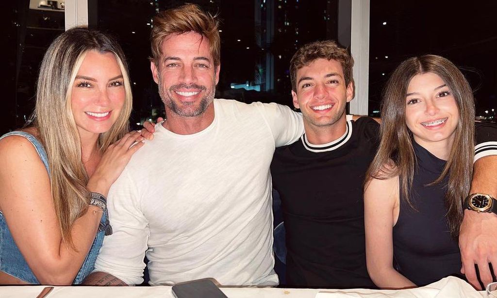 Elizabeth Gutiérrez, William Levy y sus hijos, Christopher y Kailey