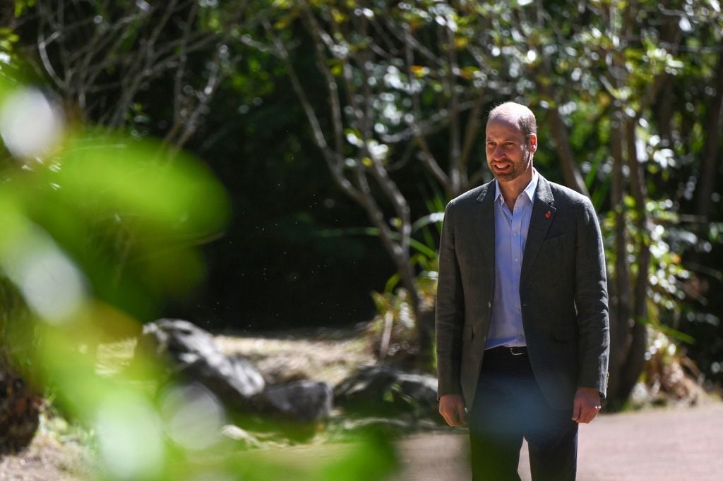 El Principe Guillermo durante su visita a Sudafrica 