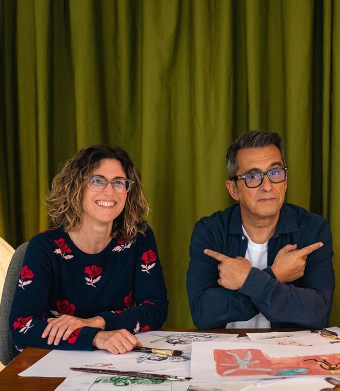 La mujer de Berto Romero, Marta Bercebal junto a Andreu Buenafuente