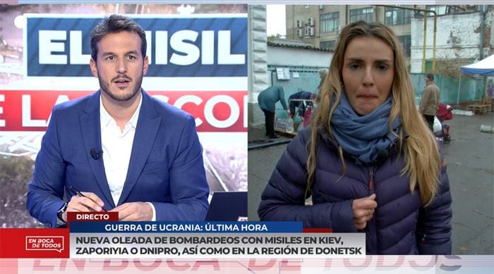 Laura de Chiclana, reportera de guerra en Ucrania