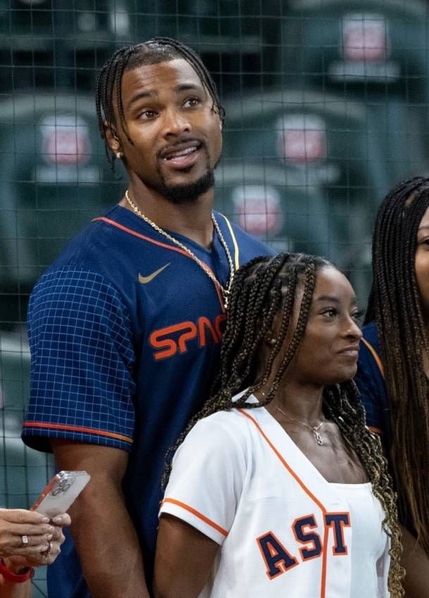 Simone Biles y su marido