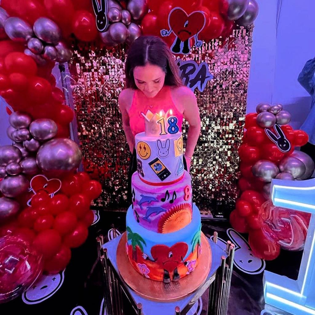 Laura, hija de Cristian de la Fuente, en su fiesta de cumpleaños