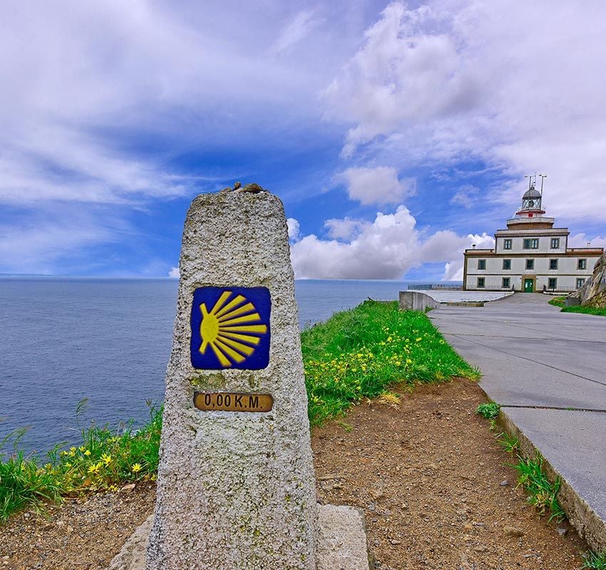 Camino de Santiago por la costa en Finisterre