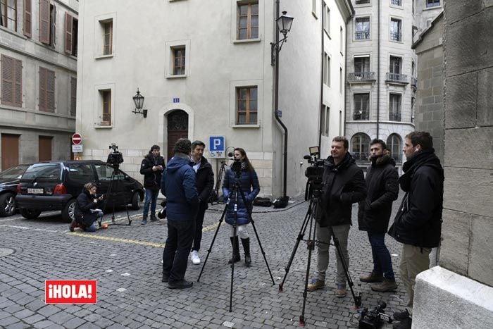 La prensa en la casa de la infanta en Ginebra