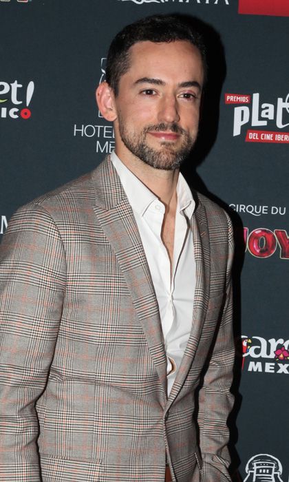 El actor Luis Gerardo Méndez durante las nominaciones de los Premios Platino en Los Ángeles (California)