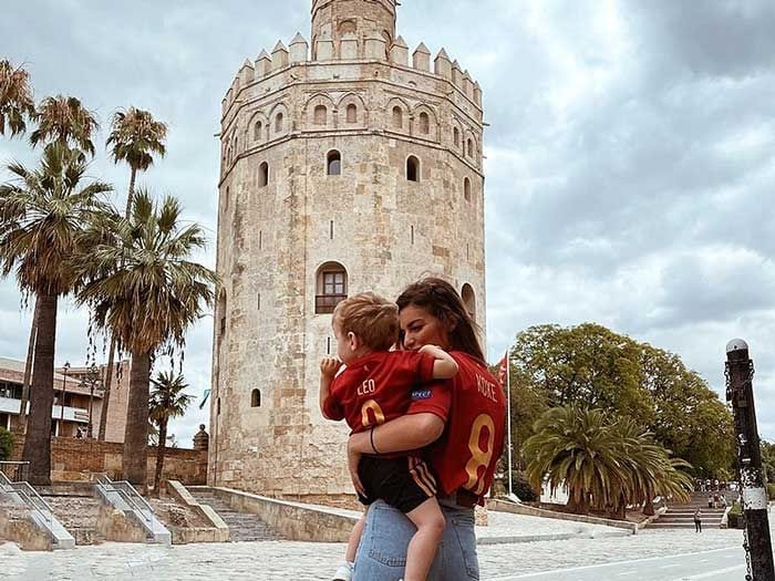 Beatriz Espejel y su hijo Leo 