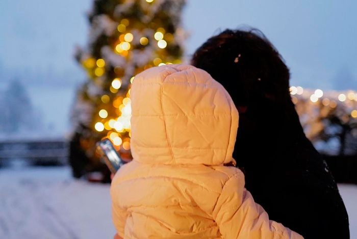 Isabelle Junot y su hija Philippa en Gstaad