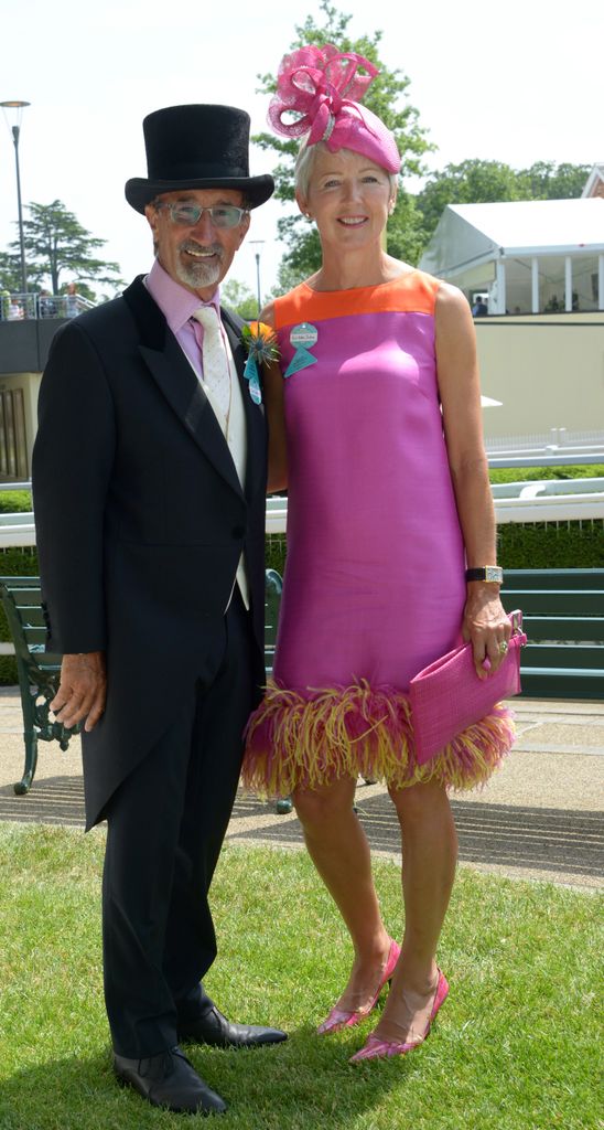 Eddie Jordan junto a su esposa, María