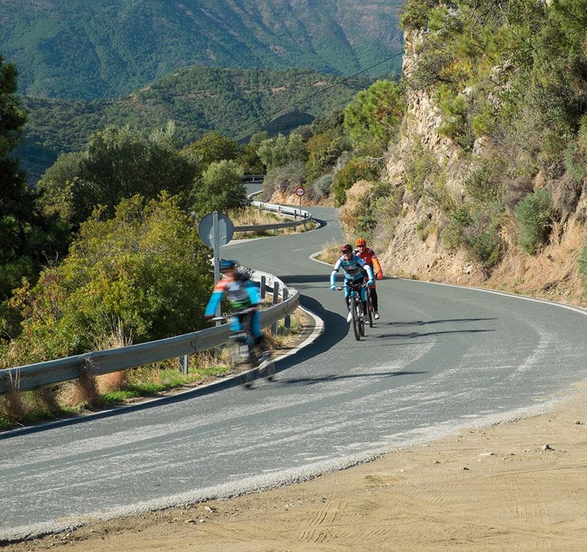 En bicicleta por la Sierra de las Nieves, Málaga. 