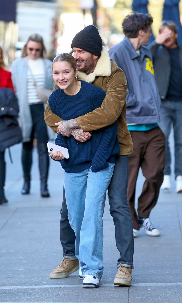 David Beckham y Harper