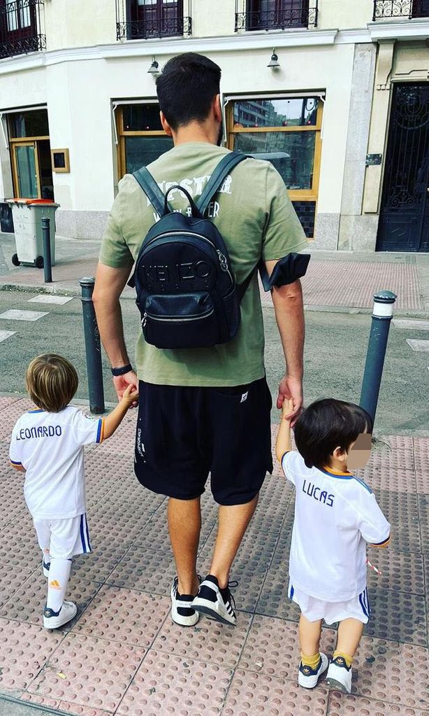 David Ancelotti y sus hijos