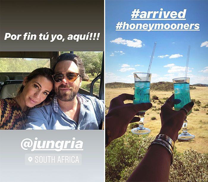 Elena Tablada y Javier Ungria disfrutan de su luna de miel en Sudáfrica