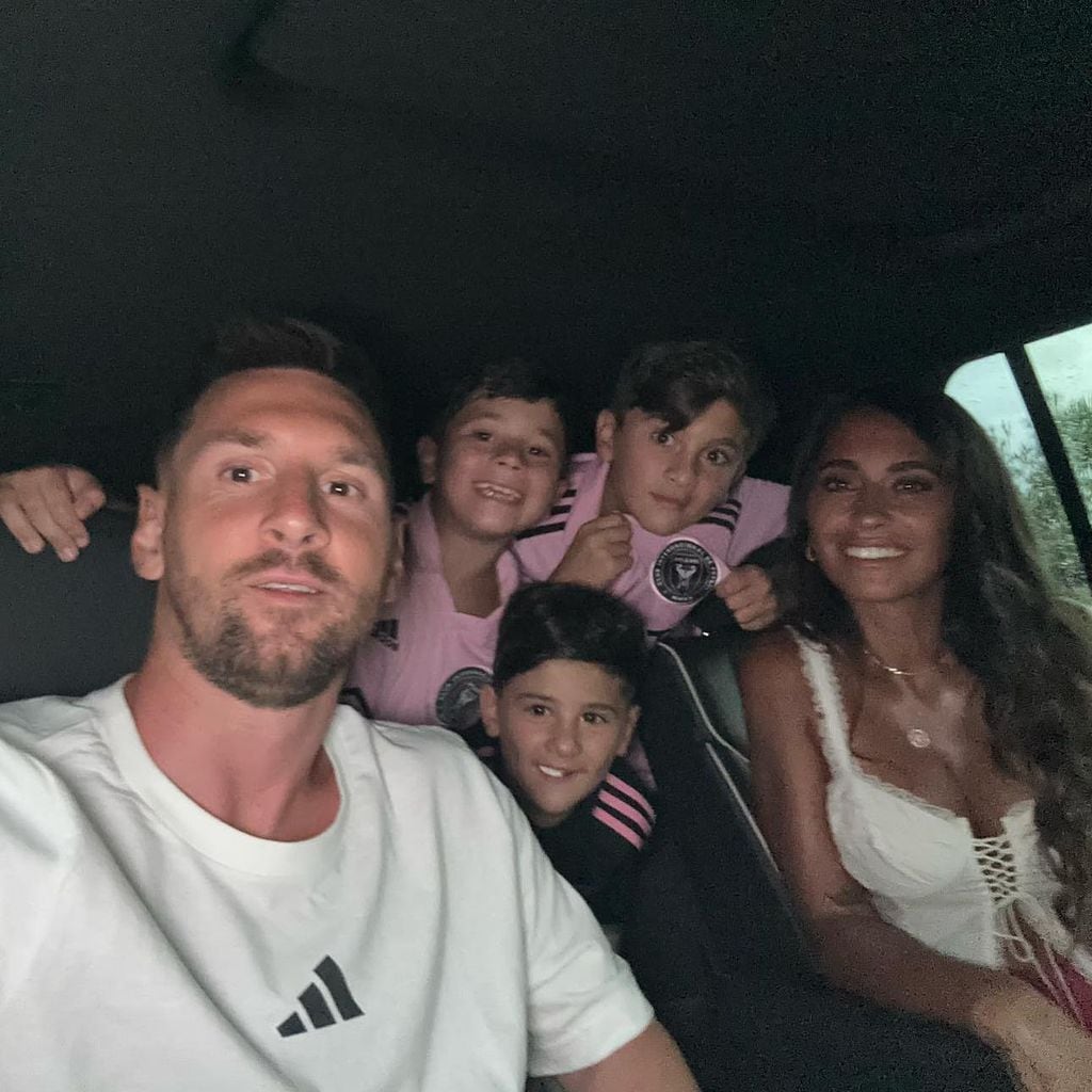 Lionel Messi, Antonela Roccuzzo y su familia