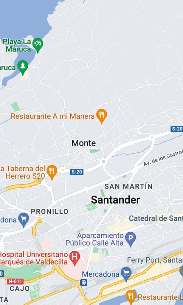 Mapa Santander VIAJES 2123