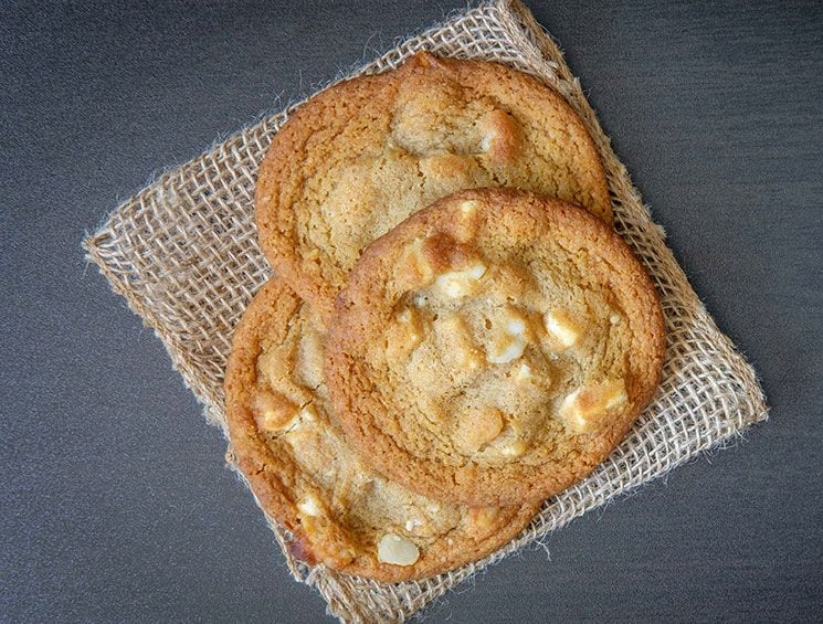 'Cookies' de chocolate blanco