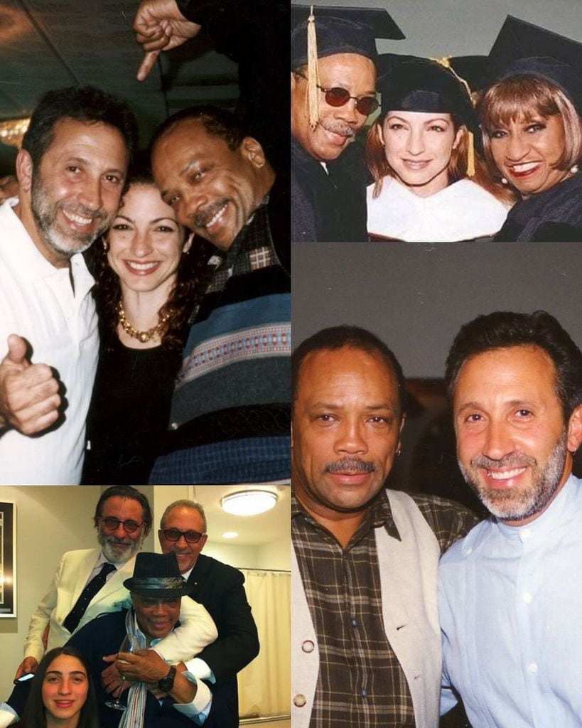 Quincy Jones y Emilio Estefan 