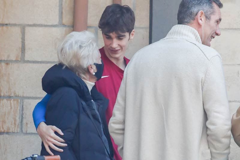 Pablo Urdangarin con su abuela, Claire Liebaert