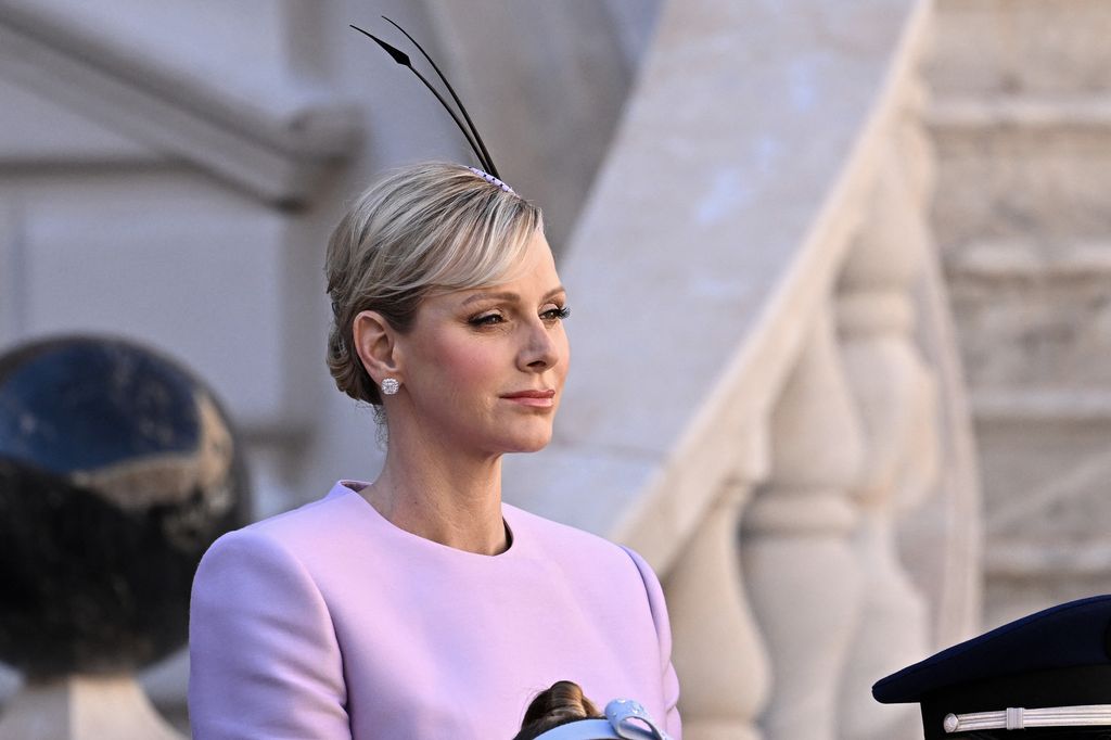 Princess Charlene during celebrations of Monaco National Day 2024 in Montecarlo.