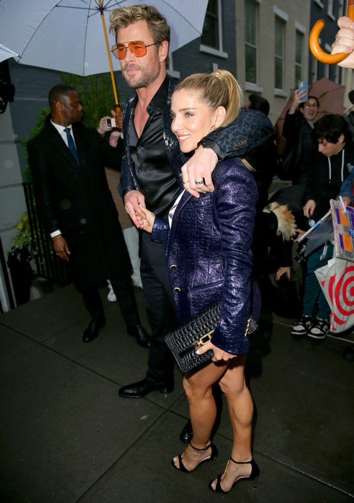 Elsa Pataky y Chris Hemsworth en la cena pre MET Gala