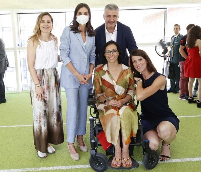 La reina Letizia con Teresa Perales y Ruth Beitia