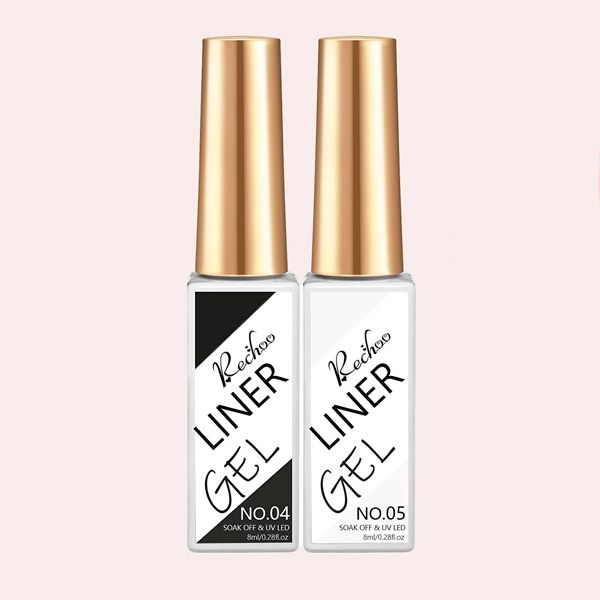 delineador gel manicura francesa