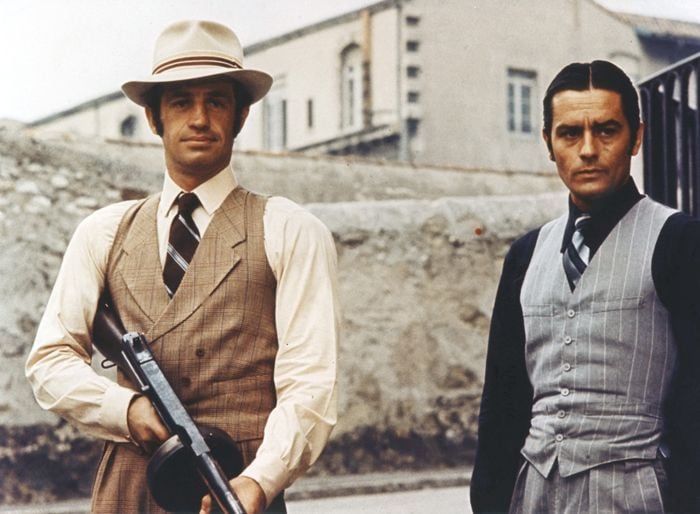 Alain Delon y Jean Paul Belmondo, dos de los rostros míticos del cine