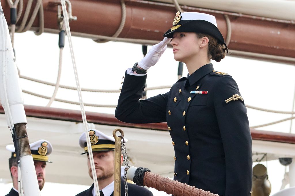 La princesa Leonor se embarcó en una travesía en altamar que se extenderá por los próximos cinco meses