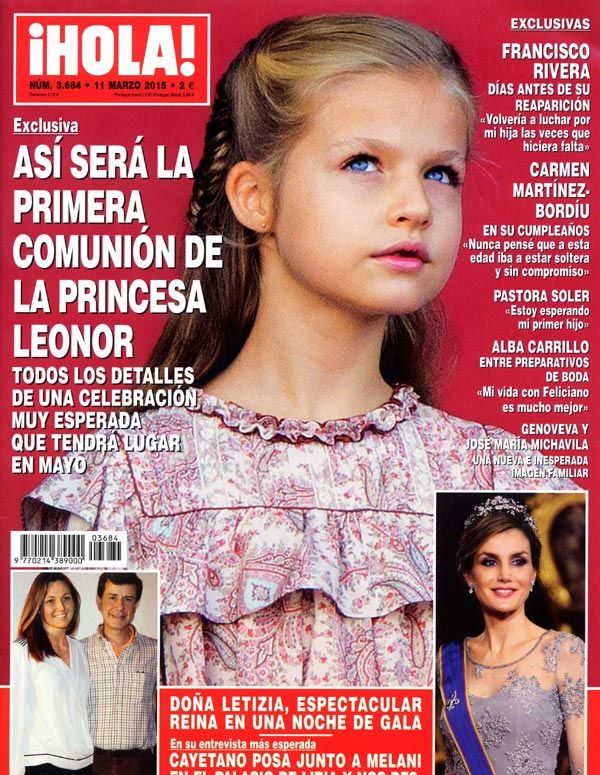 Esta semana la revista ¡HOLA! desvela los detalles de la Primera Comunión de la Princesa de Asturias 