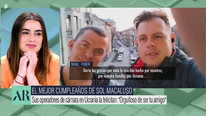 Sol Macaluso emocionada al ver a su 'familia' ucraniana 