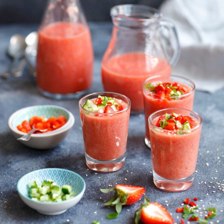 Gazpacho de fresas