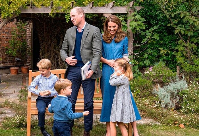 Kate, William, George, Charlotte y Louis