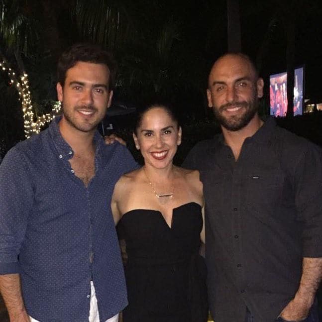 Pablo Lyle y sus hermanos Jorge y Silvia